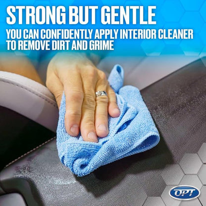 Optimum Interior Cleaner - Car Interior Cleaning and Detailing Spray - Safe on Leather, Upholstery, Interior Trim, Dash, and Plastic (17 oz)
