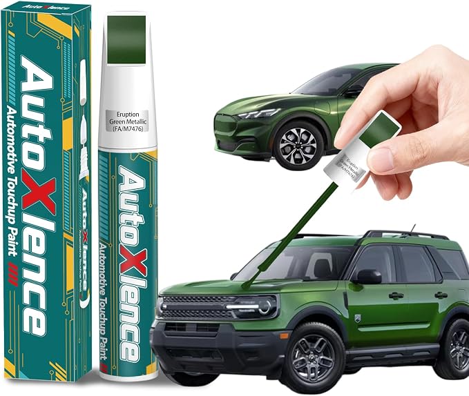 Eruption Green Metallic(FA/M7476) Touch Up Paint Compatible with Ford Car Paint Pen Scratch Repair Automotive Scratch Remover Fix Exact Color Match