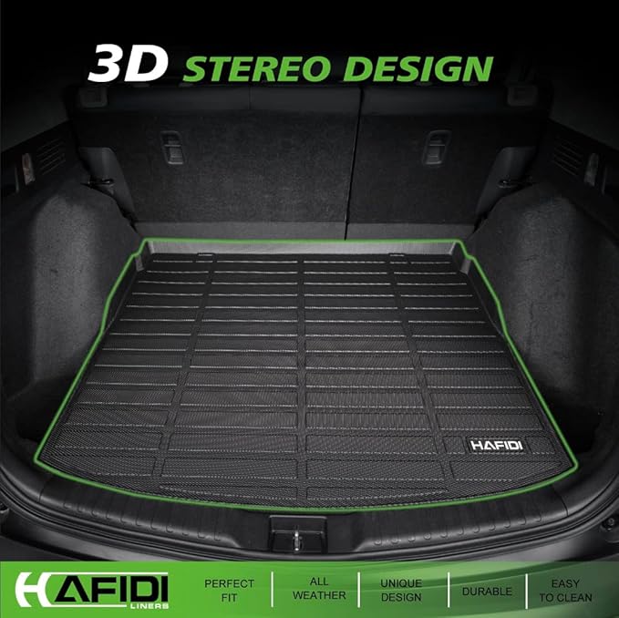 All Weather Car Floor Mats & Cargo Liner for Mazda CX-30 2020-2025 2026 Custom Fit Full Set Accessories - Black