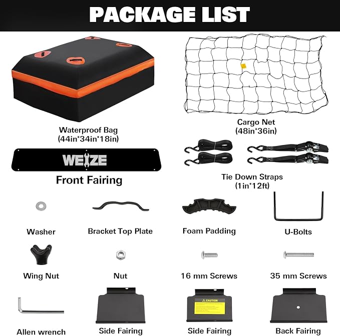WEIZE Heavy Duty 64"x 39" Roof Rack, Rooftop Cargo Carrier Basket with Waterproof Bag, Tie Down Strap & Net, Car Top Luggage Holder for SUV, 150lb Capacity, Steel Construction