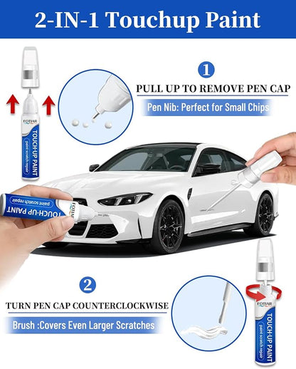 Granite Crystal Metallic PAU/LAU Touch up Paint for Jeep-Exact Match Scratch Repair Kit 2-In-1 Premium Car Paint Pen for Chips & Nicks