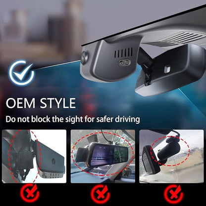 Mangoal Front 4K & Rear 1080p Dash Cam Custom fit for Mazda CX-50 2025 2026(Model B), UHD 2160P Video, Free App & WiFi, GPS, 128GB Card