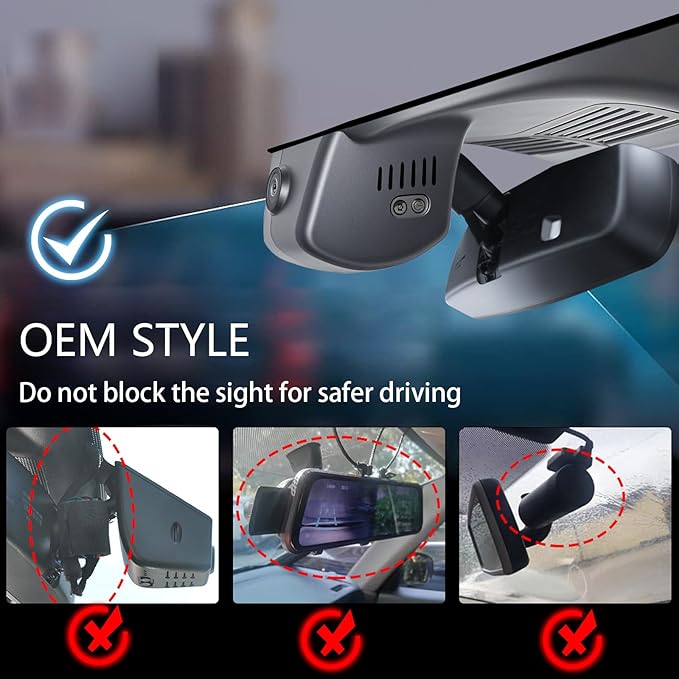 Mangoal 4K Dash Cam Custom fit for Mazda CX-50 2025 2026(Model B), UHD 2160P Video, Free App & WiFi, GPS, 64GB Card