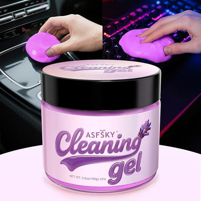 ASFSKY Car Cleaning Gel (Purple,Lavender) Cleaning Putty Universal Dust Cleaning Car Interior Cleaner Keyboard Dust Remover Car Slime Gifts for Men Women Girl（1 Pack）