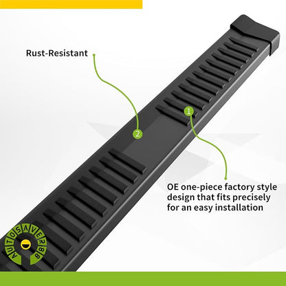AUTOSAVER88 6 Inches Running Boards Crew Cab Compatible with 2019-2026 Chevy Silverado/GMC Sierra 1500 & 2020-2026 Silverado/Sierra 2500HD 3500HD, Step Pad Design, Stainless Steel Side Steps Nerf Bar