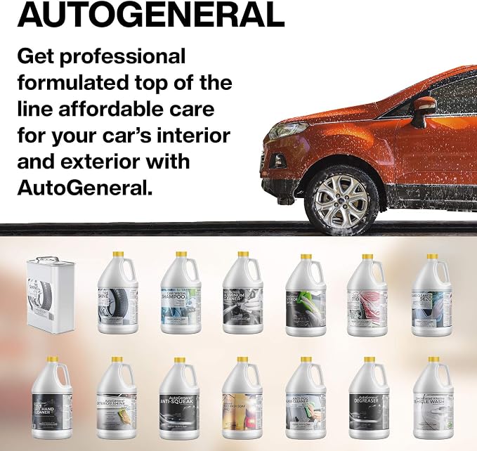 AutoGeneral - Tire Shine - Water-Based Cleaner - High-Gloss Tire Dressing - Protects Against Cracking, Fading and UV Effects - Industrial Strength - 1 Gallon Jug