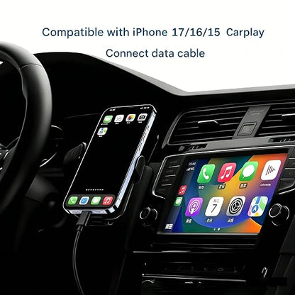1.5FT Short USB A to USB C Charging cable, Car Carplay Charger Cable for iPhone 17/16/15, iPhone 17E/16E, 15/16/17 Pro Max 15 16 Plus, iPad 10th Gen iPad Pro, Air 5th 4th Mini 6th Replacement Black