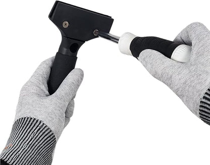 RockRose 6.7'' Cast Aluminum Handle Squeegee Professional Window Tinting & Vinyl Wrap Applicator for Car Wrap Tool PPF Installation and Window Film - Scratch-Free Bubble Remover 2PK