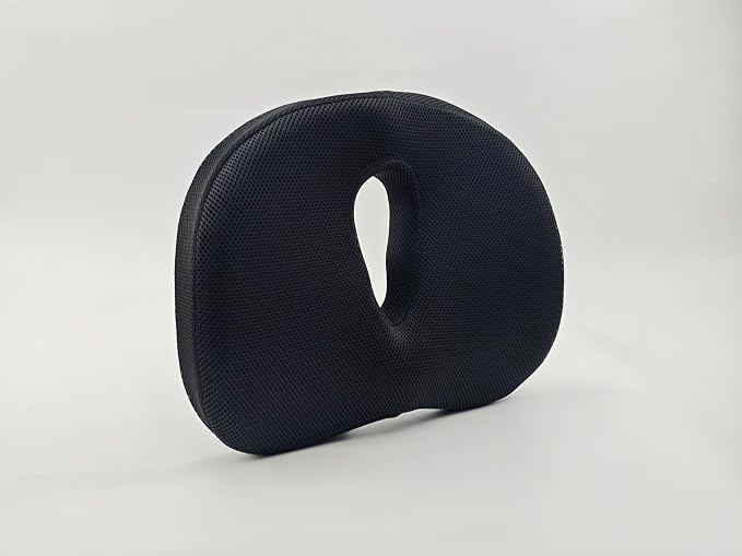 DonutRelax Seat Cushion – Ergonomic Donut Pillow for Tailbone & Pressure Relief, Breathable Mesh Cushion for Office Chair, Home, Car & Wheelchair