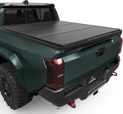 AUTOSAVER88 FRP Hard Tri-fold Truck Bed Tonneau Cover Fit for Toyota Tacoma 2024 2025 2026 6ft Bed (Excl. Trail Edition)