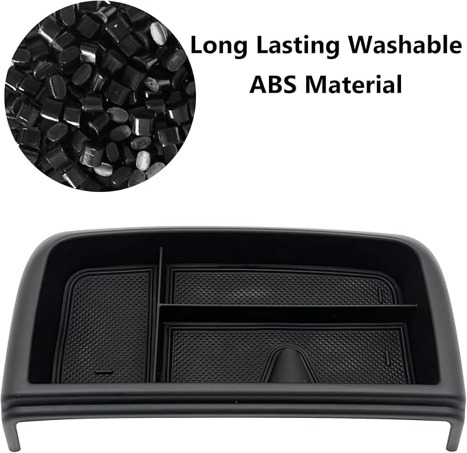 Dash Storage Tray Insert Behind Screen Organizer Storage Accessories fits for 2021 2022 2023 2024 GMC Yukon Chevy Tahoe Suburban（Only Fit for Power Sliding Console ）