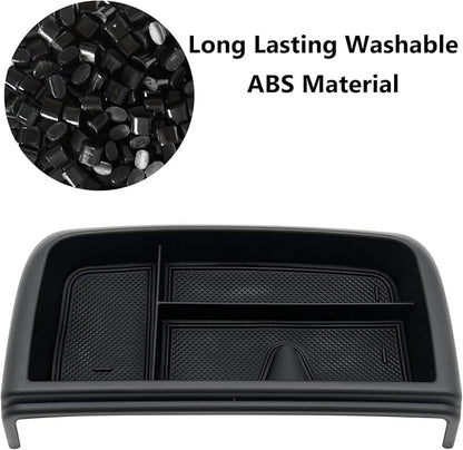 Dash Storage Tray Insert Behind Screen Organizer Storage Accessories fits for 2021 2022 2023 2024 GMC Yukon Chevy Tahoe Suburban（Only Fit for Power Sliding Console ）
