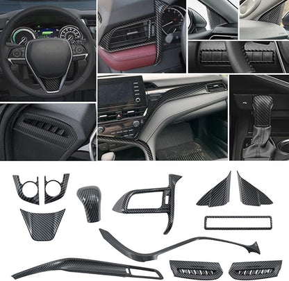 Interior Trim Kit for Toyota Camry 2018-2024 Carbon Fiber