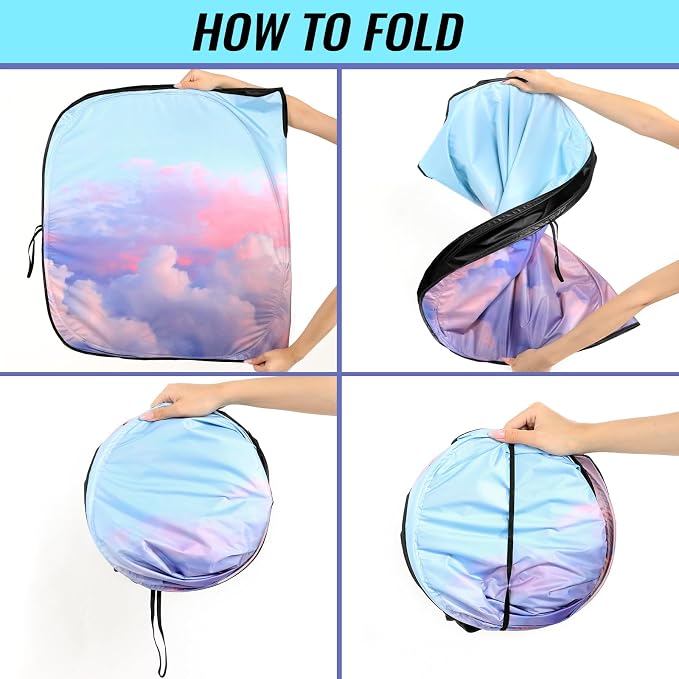 Car Windshield Sun Shade, Folding Car Shades for Front Windows UV Rays Sun Cover Shade, Keeps Your Vehicle Cool
