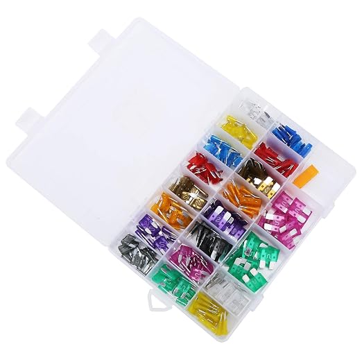 220Pcs Assorted Automotive Kit with Insulation Safety Box for Car Circuit Protection ABS Material Various Sizes Including Medium and Small