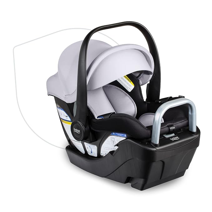 Britax Willow S Infant Car Seat with Alpine Base, ClickTight Technology, Rear Facing Car Seat & BOB Gear® Wayfinder™ Jogging Stroller Infant Car Seat Adapter, Compatible with Select Britax, Nuna
