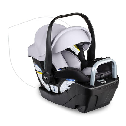 Britax Willow S Infant Car Seat with Alpine Base, ClickTight Technology, Rear Facing Car Seat & BOB Gear® Wayfinder™ Jogging Stroller Infant Car Seat Adapter, Compatible with Select Britax, Nuna