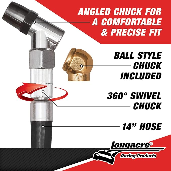 Longacre 52-52034 0-15 PSI Tire Pressure Gauge, 2 Inch