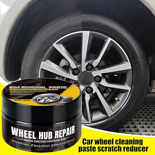Tire Cleaner and Shine - Scratches Removal Coating,80g Scratch-Resistant Long-Lasting High-Gloss Tire Cleaner Hub Polisher for Auto Detailing, Car, RV, Motorcycle, Truck, Marine & ATV Wheels