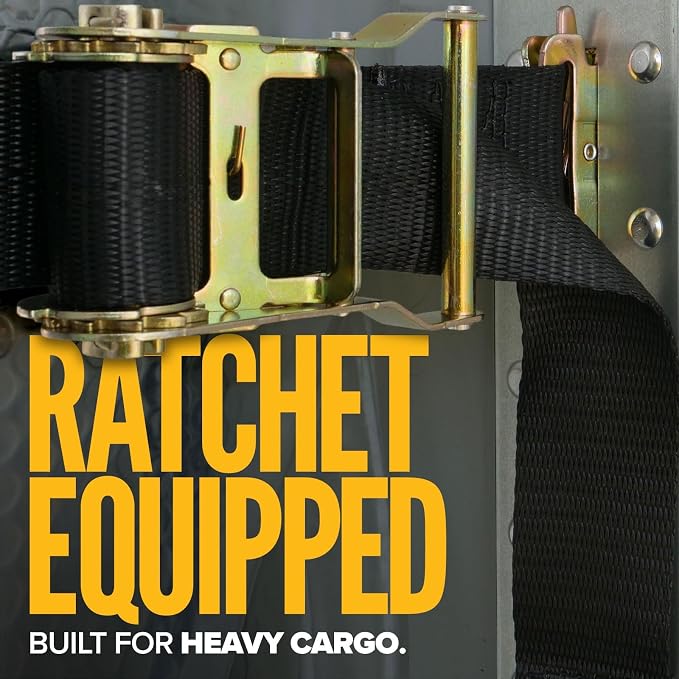 US Cargo Control E Track Cargo Nets for Trailers 82" x 42" (2 Pack), Adjustable Heavy Duty Cargo Net with Ratchets for E-Track and X-Track Systems, 8" x 8" Holes, Use in Enclosed Trailers, Box Trucks
