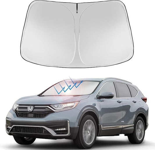 Proadsy 2026 Upgrade Front Windshield Sun Shade Foldable Sunshade Protector Custom Fit 2017-2022 CRV SUV LX EX EX-L EX-L Navi Touring Accessories