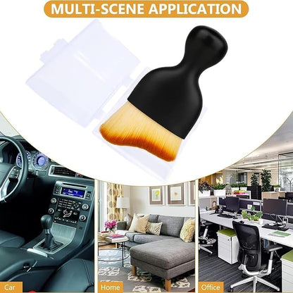 QUAAM 3PCS Car Interior Cleaning Tool, Car Cleaning Brush Interior Dust Collectors,Car Interior Cleaning Tool Brush, Dust Brush