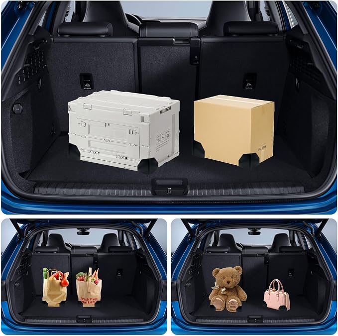 4 Pack Adjustable Hook and Loop Trunk Organizer Blocks for Car & Truck | Non-Slip Lining, Designed for Felt-Lined Car Interiors (3.94"x3.94"x3.94")