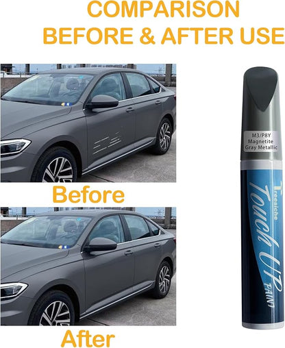 M3/P8Y Magnetite Gray Metallic Touch Up Paint for SUBARU Exact Match, Car Paint Scratch Repair kit, 2 in 1 Scratch Remover Pen with Color-Matched Rapid Drying of Paint Coating
