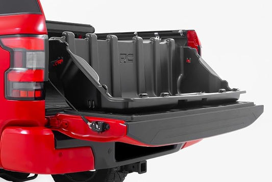 Rough Country Easy Access Truck Bed Cargo Storage Box | Mid-Size 52.5" - 10203, Black
