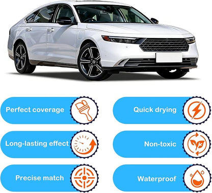 NH-883P Platinum White Pearl Touch Up Paint for Honda Match, Car Paint Scratch Repair kit, 2 in 1 Scratch Remover Pen with Color-Matched Rapid Drying of Paint Coating