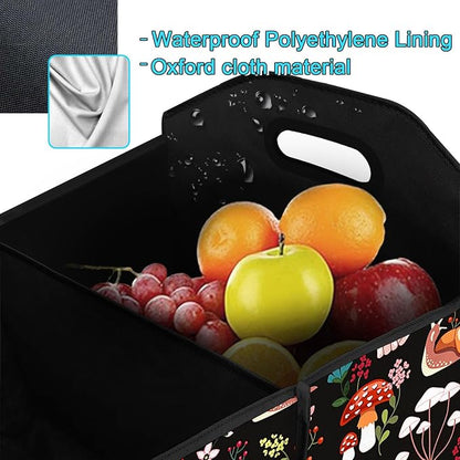 Mushroom Collapsible Trunk Organizer Automotive Storage Car Multicompartment Large Capacity