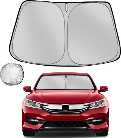 Windshield Sun Shade for 2013-2017 Honda Accord Foldable Sun Sunshade for Car Front Window Blocks UV Rays and Heat Automotive Interior Protector Custom Fit Accessories