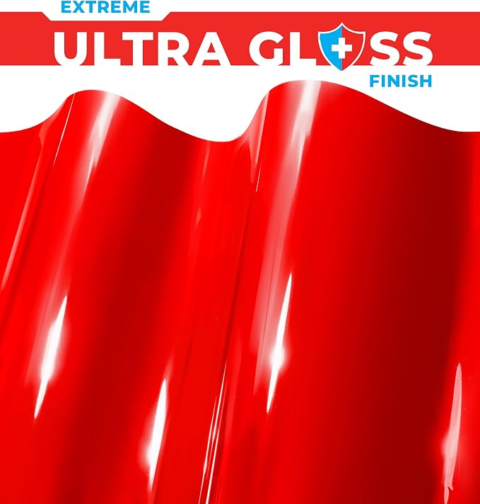 ColorFusion PPF by VViViD, Gloss Dragon Fire Red Dry Apply PPF Vinyl Car Wrap Roll 60ft x 5ft