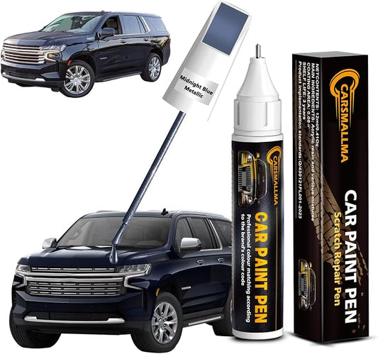 Touch Up Paint for Chevrolet Midnight Blue Metallic(GLU/WA328E), Color Exact Match Auto Paint Repair Pen Fix Chips and Nicks Scuff