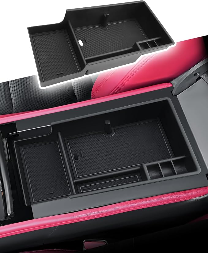CDEFG for Chevy Blazer EV 2024 2025 2026 Center Console Organizer Tray for Blazer EV LT/RS Accessories Armrest Storage Box Insert Tray for Blazer EV Arm Rest Middle Organizer