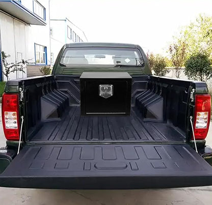 18"x 12"x 14" Steel Underbody Truck Tool Box with T-Handle Lock Latch, 18 Inch Heavy Duty Steel Under Body Toolbox for Pick Up Truck RV, Under Mount Tool Box