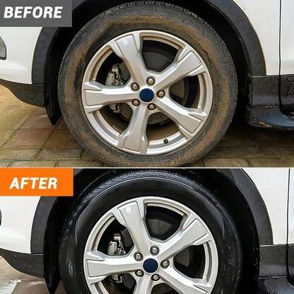 Tire Coating Wax Polish - 50g Car Dressing Paste, Restore Gloss Shine | Driving Safety Enhancement Care Product, Long Lasting Paste with Applicator