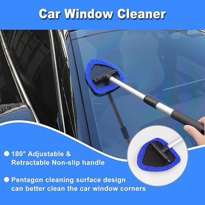 Windshield Cleaner Tool, 15Pcs Car Interior Detailing Kit, Car Cleaning Kit Interior Cleaner, Car Detailing Brushes, Car Cleaning Gel, Car Cleaning Supplies Tools Accessories for Women, Men, Interior