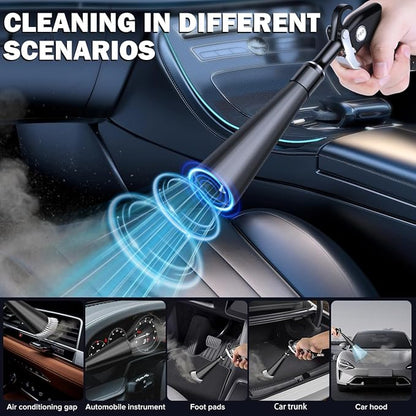 Dry Cleaning Gun,High-Pressure Air Blow Gun,Car Cleaning Gun,Air Nozzle Blow Gun, Car Air Blow Gun with 2 Nozzles,Works with Air Compressor and Quickly removes Surface Dirt and dust