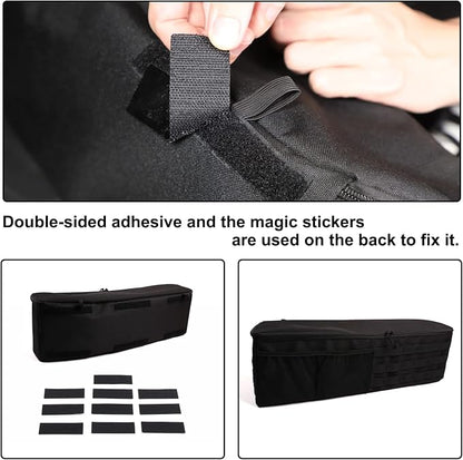 Aunginsy Car Trunk Organizer Compatible with Toyota FJ Cruiser 2007-2021+, 1PCS Left Side Trunk Storage Bag Backseat Hanging Storage Multi-Compartment Oxford Cloth Space Saving Interior Accessories