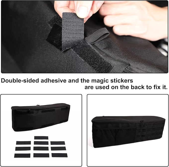 Aunginsy Car Trunk Organizer Compatible with Toyota FJ Cruiser 2007-2021+, 2PCS Left & Right Side Trunk Storage Bags Backseat Hanging Storage Multi-Compartment Oxford Cloth Space Saving Accessories