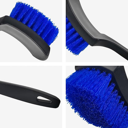 ICSTM Cleaning Brush, Carpet Brush Scrub Brush for Floor Mats Cleaning Brush for Car Interior and tire （Blue, 21 cm x 5cm x 2.6 cm/8.27"*2"*1"）