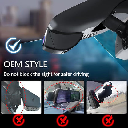 Mangoal 4K Dash Cam Custom fit for Mazda CX-50 2023 2024(Model A), UHD 2160P Video, Free App & WiFi, GPS, 64GB Card