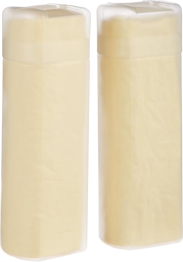 Amazon Basics Super Absorbent Drying Synthetic Chamois Cleaning Cloth, Machine Washable, 26" x 17", Yellow, 2 Pack
