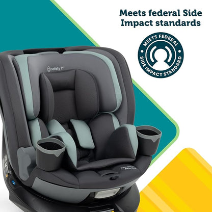 Safety 1st Turn and Go 360 ST 360 Rotating Car Seat, SafetySwivel, SecureTech Installation, All-in-One Convertible Car Seat, 3-in-1 Rear-Facing, Forward-Facing, Booster, 5-100 lbs, Seafoam Mist