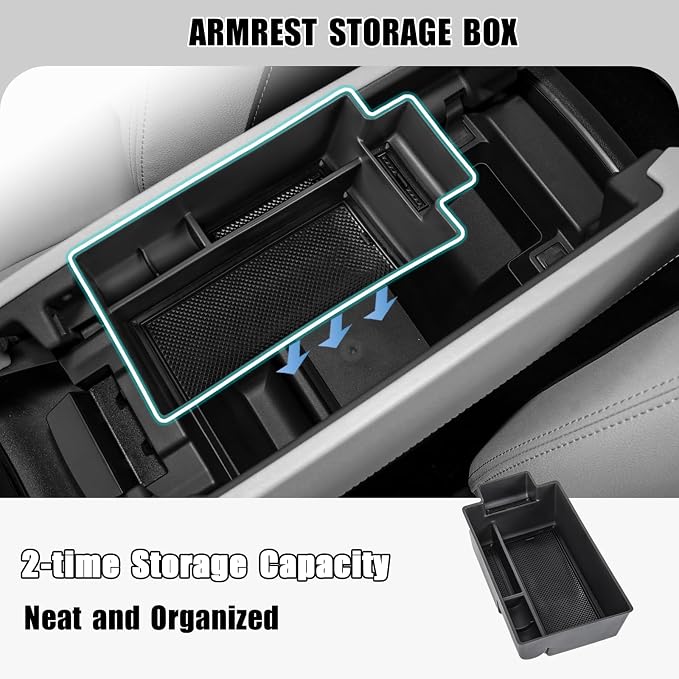 3PCS Center Console Organizer Compatible with 2021-2025 2026 Nissan Rogue S/SV/Rock Creek Dashboard Tray Armrest Storage Box Lower Center Console Interior Accessories(Only Fit 8-Inch Screen)