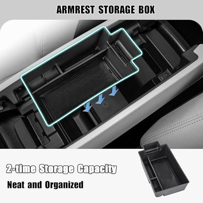3PCS Center Console Organizer Compatible with 2021-2025 2026 Nissan Rogue S/SV/Rock Creek Dashboard Tray Armrest Storage Box Lower Center Console Interior Accessories(Only Fit 8-Inch Screen)