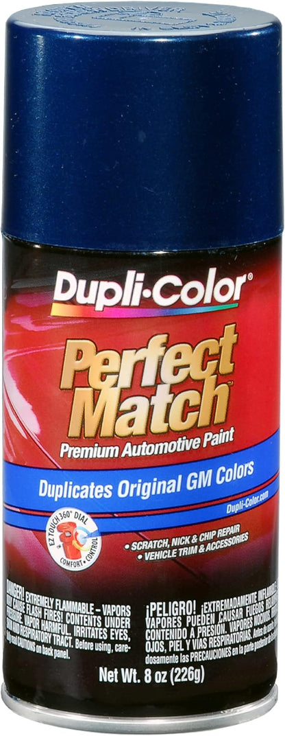 Dupli-Color EBGM05067 Perfect Match Automotive Spray Paint – General Motors Indigo Blue Metallic, 39 WA9792 – 8 oz. Aerosol Can