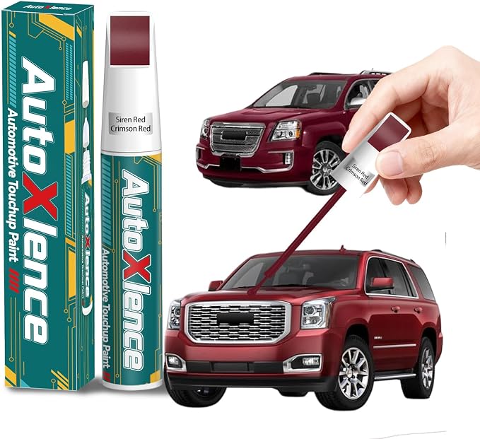 Siren Red/Crimson Red(G1E/WA405Y) Touch Up Paint Compatible with GMC Car Paint Pen Scratch Repair Automotive Scratch Remover Fix Exact Color Match