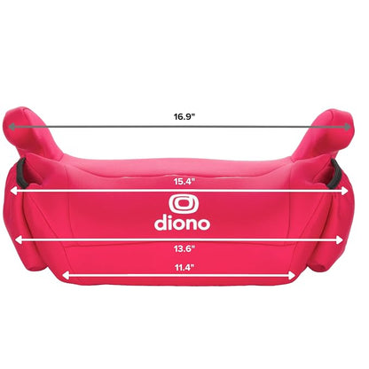 Diono Solana, No Latch, Pack of 2 Backless Booster Car Seats, Lightweight, Machine Washable Covers, Cup Holders, Pink Cotton Candy